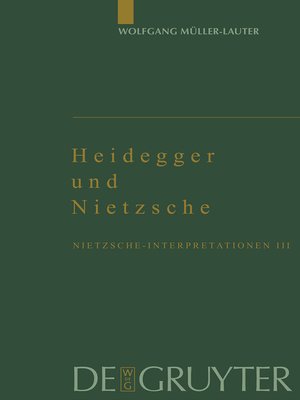 cover image of Heidegger und Nietzsche